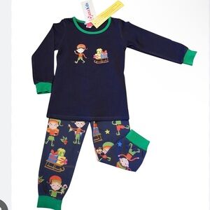 Boys Christmas pajamas set size 10